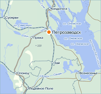 Карта Петрозаводск